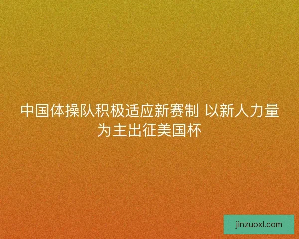 中国体操队积极适应新赛制 以新人力量为主出征美国杯 中国体操队积极适应新赛制 以新人力量为主出征美国杯